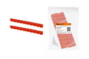 ЭЛМАКС - Маркер наборный - символ "2" красный 1,5 мм2 (150 шт.) TDM элмакс, электротехника, кабель, светотехника, elmax.pro