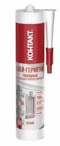 ЭЛМАКС - Клей-герметик гибридный "КОНТАКТ" сверхсильный профессиональный, белый, 290мл элмакс, электротехника, кабель, светотехника, elmax.pro