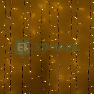 Гирлянда "Светодиодный Дождь" 2х1,5м, постоянное свечение, белый провод, 230 В, диоды ЖЁЛТЫЕ, 360 L Гирлянда "Светодиодный Дождь" 2х1,5м, постоянное свечение, белый провод, 230 В, диоды ЖЁЛТЫЕ, 360 L