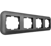 рамка 4 поста OVIVO Loft дымчатый