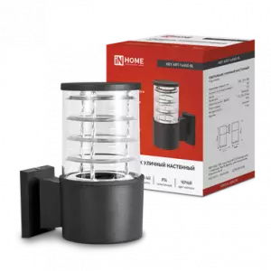 Светильник уличный односторонний НБУ ART-1хA60-BL алюминиевый под лампу 1хA60 E27 230B черный