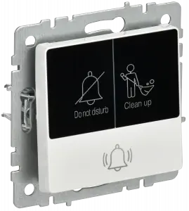 ЭЛМАКС - BRITE Кнопка звонка с инд. отел. 10А ВС10-1-9-БрБ бел. IEK элмакс, электротехника, кабель, светотехника, elmax.pro