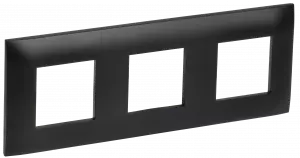 ЭЛМАКС - SKANDY Рамка 3-мест. SK-F03Bl черн. IEK элмакс, электротехника, кабель, светотехника, elmax.pro