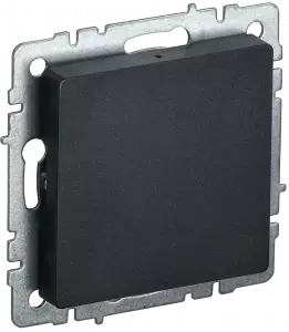 ЭЛМАКС - BRITE Заглушка c суппортом МЗ10-БрЧ черн. IEK элмакс, электротехника, кабель, светотехника, elmax.pro