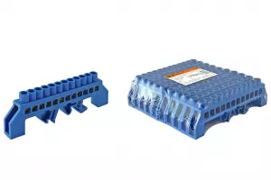 ЭЛМАКС - Шина "N" нулевая в изоляторе на DIN-рейку 8x12мм 12 групп TDM элмакс, электротехника, кабель, светотехника, elmax.pro