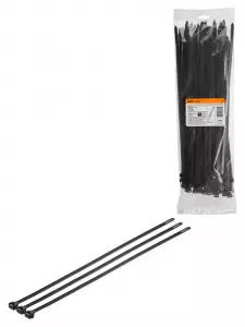 ЭЛМАКС - Хомут 7,6х400 мм морозостойкий (черный) (100 шт) TDM элмакс, электротехника, кабель, светотехника, elmax.pro