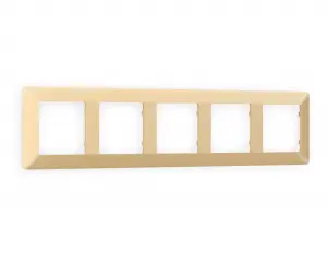 ЭЛМАКС - Рамка ALFA Line (Шампань) 5-ая AF110605 элмакс, электротехника, кабель, светотехника, elmax.pro