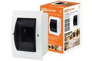 ЭЛМАКС - Бокс ЩРВ-П-3 модуля встраиваемый пластик IP40 TDM элмакс, электротехника, кабель, светотехника, elmax.pro