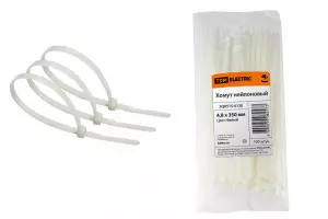 ЭЛМАКС - Хомут 4,8х350мм нейлон (белый) (100шт) TDM элмакс, электротехника, кабель, светотехника, elmax.pro