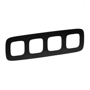 ЭЛМАКС - Valena ALLURE.Рамка "Матовый черный".4-постовая универсальная элмакс, электротехника, кабель, светотехника, elmax.pro