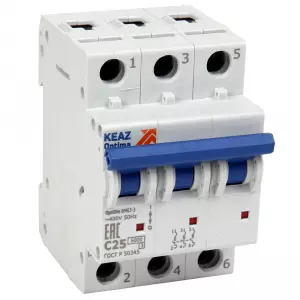 Выключатель автоматический OptiDin BM63-3C6-УХЛ3 (6кА)