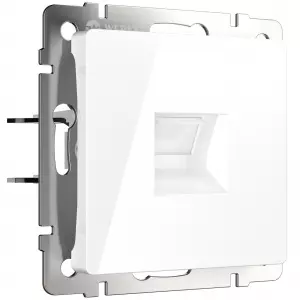 ЭЛМАКС - W1181001/ Розетка Ethernet RJ-45 (белый) элмакс, электротехника, кабель, светотехника, elmax.pro