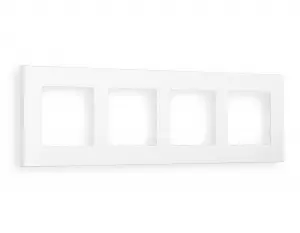 ЭЛМАКС - Рамка ALFA Qubi (Белый матовый) 4-ая AF250124 элмакс, электротехника, кабель, светотехника, elmax.pro