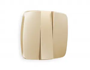 ЭЛМАКС - Лицевая панель OMEGA (Шампань) для 3-клавишных выключателей QUANT OP6050 элмакс, электротехника, кабель, светотехника, elmax.pro