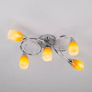 ЭЛМАКС - Потолочный светильник с плафонами 30153/5 желтый элмакс, электротехника, кабель, светотехника, elmax.pro