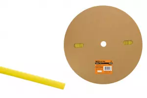 ЭЛМАКС - Термоусаживаемая трубка ТУТнг 6/3 желтая (100 м/ролл) TDM элмакс, электротехника, кабель, светотехника, elmax.pro