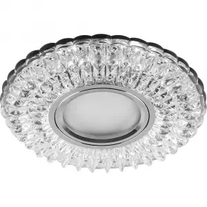 ЭЛМАКС - Светильник потолочный встраиваемый со светодиодной подсветкой 15LED*2835 SMD 4000K, MR16 50W G5.3, п элмакс, электротехника, кабель, светотехника, elmax.pro