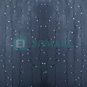 ЭЛМАКС - Гирлянда "Светодиодный Дождь" 2х1,5м, постоянное свечение, прозрачный провод, 230 В, диоды БЕЛЫЕ, 36 элмакс, электротехника, кабель, светотехника, elmax.pro