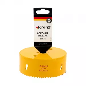 ЭЛМАКС - Коронка Bimetal 114 мм Kranz элмакс, электротехника, кабель, светотехника, elmax.pro