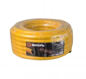 ЭЛМАКС - Шланг поливочный ПВХ усиленный, пищевой трехслойный армированный 1,25м (жёлтый) Вихрь элмакс, электротехника, кабель, светотехника, elmax.pro