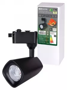 ЭЛМАКС - Светильник трековый однофазный LED TRL-02-025-WB 25 Вт, 24°, 3000 К, 90 Ra, черный, TDM элмакс, электротехника, кабель, светотехника, elmax.pro