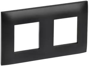 ЭЛМАКС - SKANDY Рамка 2-мест. SK-F02Bl черн. IEK элмакс, электротехника, кабель, светотехника, elmax.pro