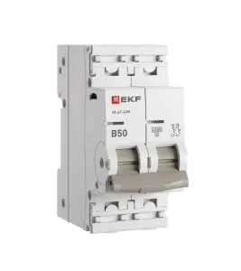 ЭЛМАКС - Автоматический выключатель ВА 47-63N 2P 50А (В) 4,5 кА PROXIMA EKF элмакс, электротехника, кабель, светотехника, elmax.pro