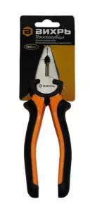 ЭЛМАКС - Плоскогубцы,200мм.,никелированные,двухкомпонентные рукоятки элмакс, электротехника, кабель, светотехника, elmax.pro