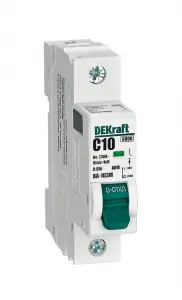 Авт. выкл. без теплозащиты 1P 10А х-ка C 6кА ВА-103M Авт. выкл. без теплозащиты 1P 10А х-ка C 6кА ВА-103M