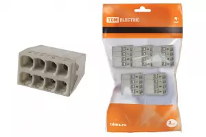 ЭЛМАКС - Строительно-монтажная клемма КБМ-2273-248 (2,5мм2) с пастой (5 шт/упак) TDM элмакс, электротехника, кабель, светотехника, elmax.pro