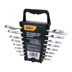Набор ключей двусторонних гаечных 8 шт Deli DL160008A Спец.: 6x7, 8x9, 10x11, 12x13, 14x15, 16x17, 1
