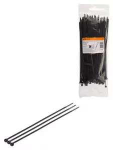 ЭЛМАКС - Хомут 3,6х200 мм морозостойкий (черный) (100 шт) TDM элмакс, электротехника, кабель, светотехника, elmax.pro