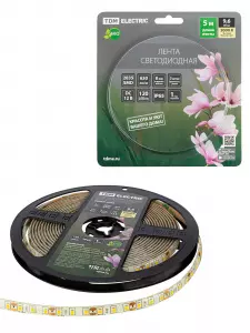 ЭЛМАКС - Лента светодиодная SMD2835-120 LED/м-IP65-12 В-9,6 Вт/м-3000 К (5 м) блистер TDM элмакс, электротехника, кабель, светотехника, elmax.pro