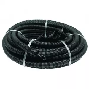 Труба гофрированная ПНД легкая d25мм с протяжкой черн. (уп.50м) Ruvinil