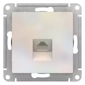 ЭЛМАКС - ATLASDESIGN РОЗЕТКА телефонная RJ11, механизм, ЖЕМЧУГ элмакс, электротехника, кабель, светотехника, elmax.pro