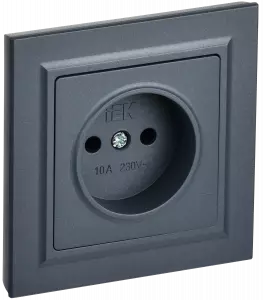 ЭЛМАКС - BRITE Роз. без з/к/ш 10А в сб. РСР10-1-0-БрМ мар. IEK элмакс, электротехника, кабель, светотехника, elmax.pro