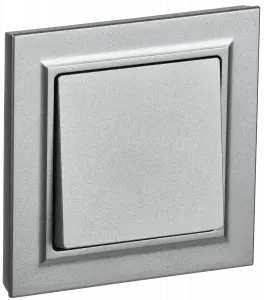 ЭЛМАКС - BRITE Выключ. 1-кл. 10А в сб. ВСР10-1-0-БрА алюм. IEK элмакс, электротехника, кабель, светотехника, elmax.pro