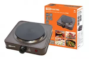 ЭЛМАКС - Электроплитка одноконф. ЭПД1 230 В, 1 кВт, диск, коричневая, TDM элмакс, электротехника, кабель, светотехника, elmax.pro