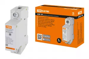 ЭЛМАКС - Реле напряжения 1ф серии АЗМ-1М 1-модуль 63А-230В TDM элмакс, электротехника, кабель, светотехника, elmax.pro