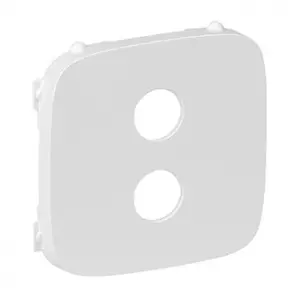 ЭЛМАКС - Valena ALLURE.Лицевая панель для аудиорозетки "банан" одиночной.Белая элмакс, электротехника, кабель, светотехника, elmax.pro