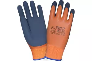 Перчатки утепленные акрил 7G /duble Latex 2Hands 0470 ICE р-р 10 1/120