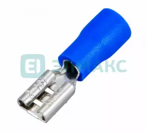 ЭЛМАКС - КЛЕММА ПЛОСКАЯ изолированная гнездо - 5.6мм 1.5-2.5мм² (РПи-м 2.5-(4.8) / РПИм 2-5) REXANT элмакс, электротехника, кабель, светотехника, elmax.pro