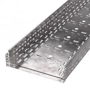 Лоток перфорированный Стандарт 400х100х3000 (1,0 мм) (6 м/уп) Промрукав Лоток перфорированный Стандарт 400х100х3000 (1,0 мм) (6 м/уп) Промрукав