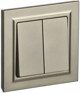 ЭЛМАКС - BRITE Выключ. 2-кл. 10А в сб. ВСР10-2-0-БрШ шамп. IEK элмакс, электротехника, кабель, светотехника, elmax.pro