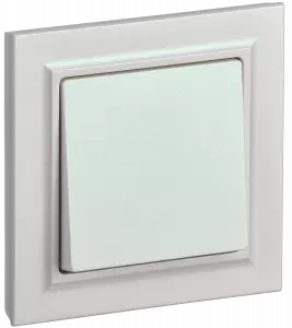 ЭЛМАКС - BRITE Выключ. 1-кл. 10А в сб. ВСР10-1-0-БрЖ жемч. IEK элмакс, электротехника, кабель, светотехника, elmax.pro