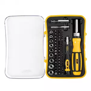 Набор отверток прецизионных Deli DL3565 65 предметов Материал бит Cr-v. Пластиковый кейс.