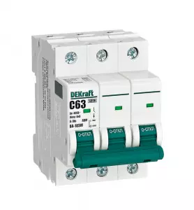 Авт. выкл. без теплозащиты 3P 63А х-ка C 6кА ВА-103M