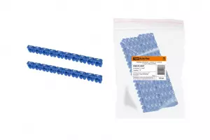 ЭЛМАКС - Маркер наборный - символ "6" голубой 1,5 мм2 (150 шт.) TDM элмакс, электротехника, кабель, светотехника, elmax.pro