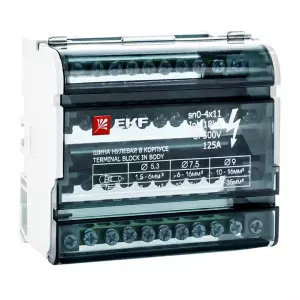 ЭЛМАКС - Шина нулевая в корпусе 4х11 EKF элмакс, электротехника, кабель, светотехника, elmax.pro