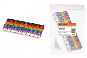 ЭЛМАКС - Маркеры наборные – комплект цифр («0»-«9») 0,5 мм2 (200 шт.) TDM элмакс, электротехника, кабель, светотехника, elmax.pro